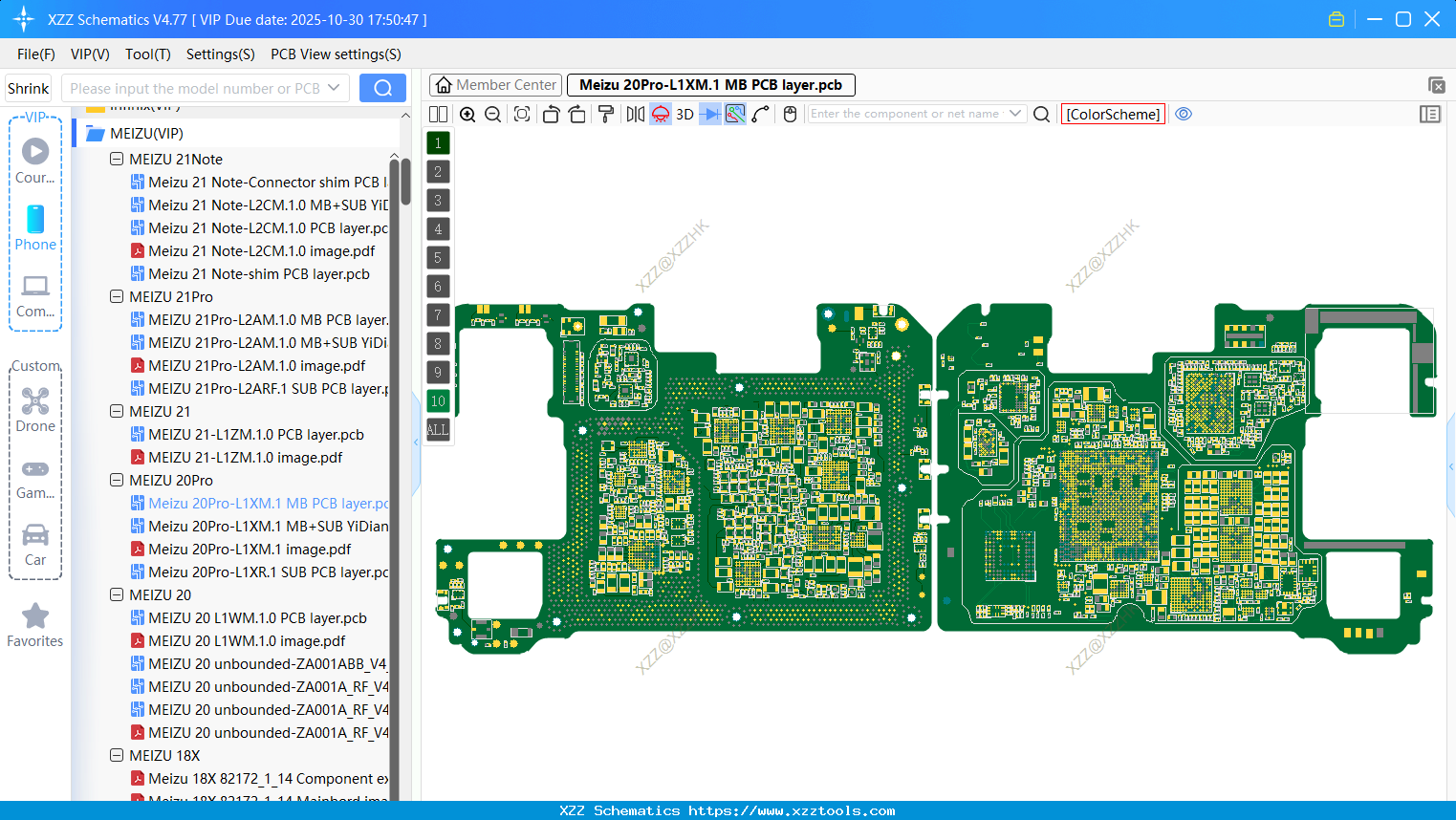 Meizu 20Pro-L1XM.1 MB PCB Layer